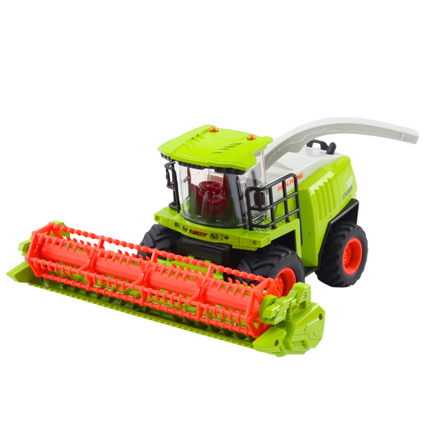 Landwirtschaftlicher Mähdrescher mit ferngesteuertem Getreidevorsatz RC 2.4G