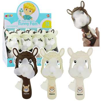 Mechanischer Handfächer mit Windrad für Kinder, Alpaka-Mix