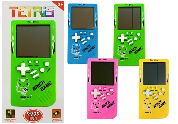 Tetris Brick Game Blaues elektronisches Spiel
