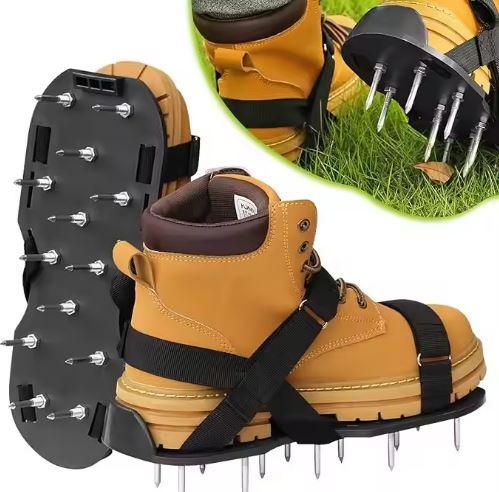 Aerator Scarifier Shoe Covers With Grass Spikes