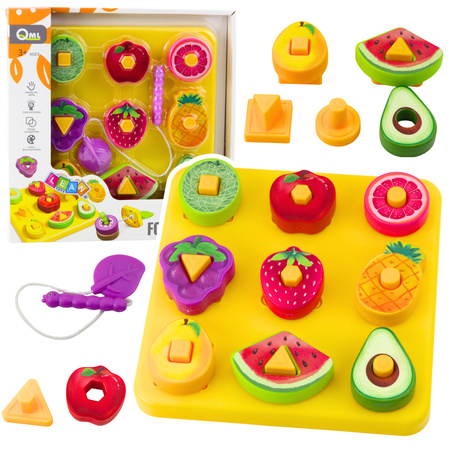 Pädagogisches Puzzle Für Kinder Geometrische Früchte Interlacing