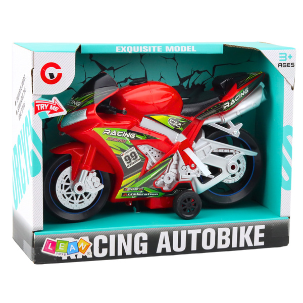 Racing Bike Racer Drive Lights Sounds Red