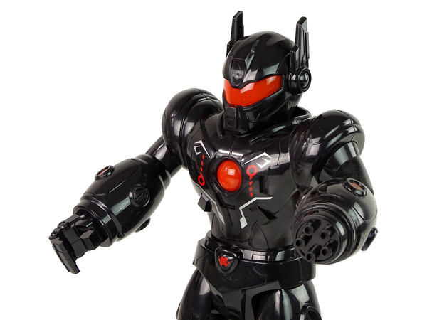 Interaktiver Roboter geht Ton Lichter Schwarz