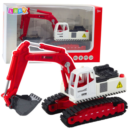 Metal Crawler Excavator with Movable Swivel Bucket, Cabin, Lights, Sounds