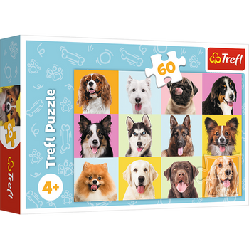 Puzzle - "60" - Süße Welpen / Trefl 17374