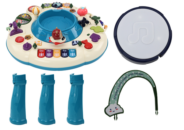 Interaktiver Lerntafeltisch, Klaviertrommel, Blau