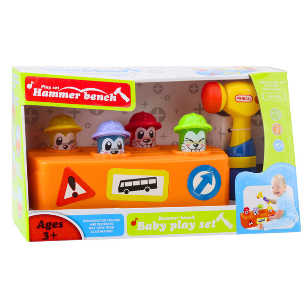Interactive Toy Colorful Mallet Hammer Hamsters Road Works