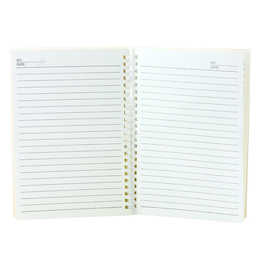 Notizbuch Notizbuch liniert Katze Einhorn rosa Muster weiß A5 60 Blatt