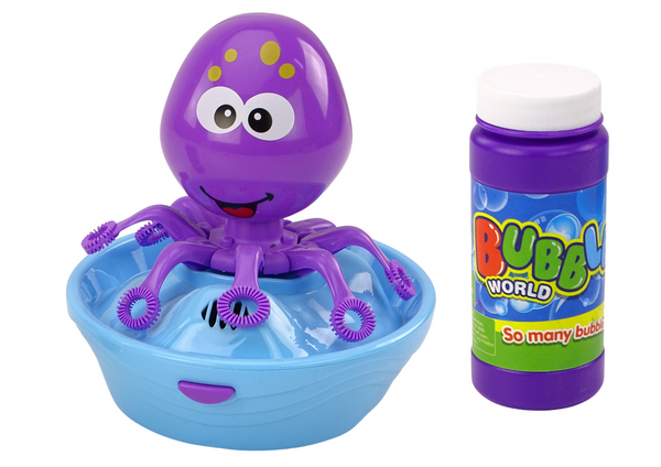 Purple Octopus Bubble Machine