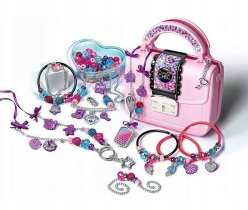 Crazy Chic DIY-Set: Crazy Handtasche mit Perlen & Armbändern Clementoni 17651