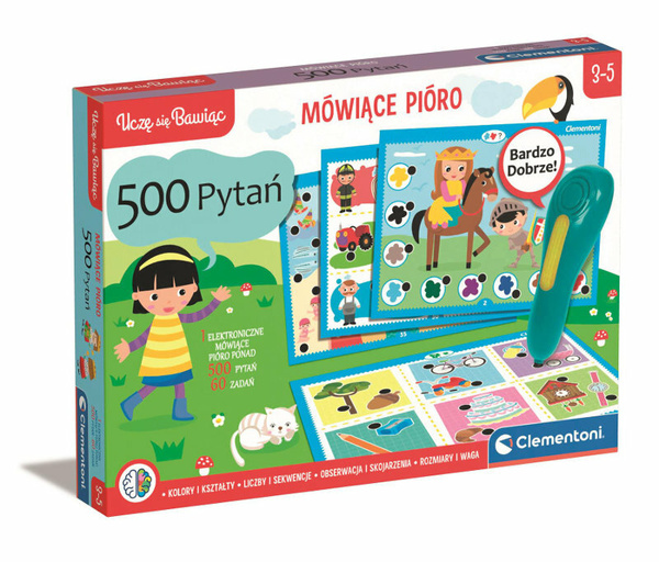 Sprechender Stift 500 Fragen Polnische Sprache Clementoni 50782