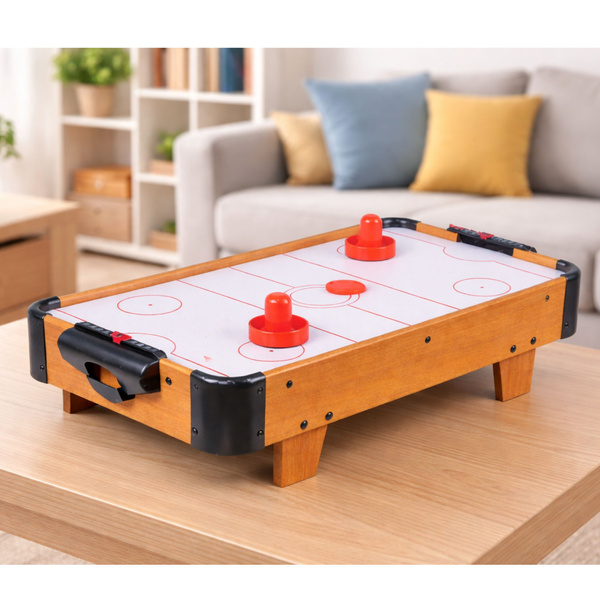 Mini-Airhockey-Tischspiel für Kinder aus Holz