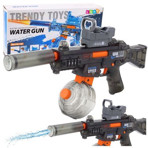 Electric Water Gun Rifle Black Range 11 m