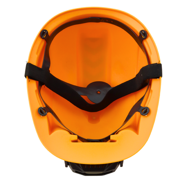 Children's Construction Helmet with Headlamp Chin Strap Yellow