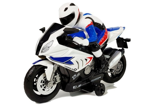 RC Motorcycle R / C 2.4G White