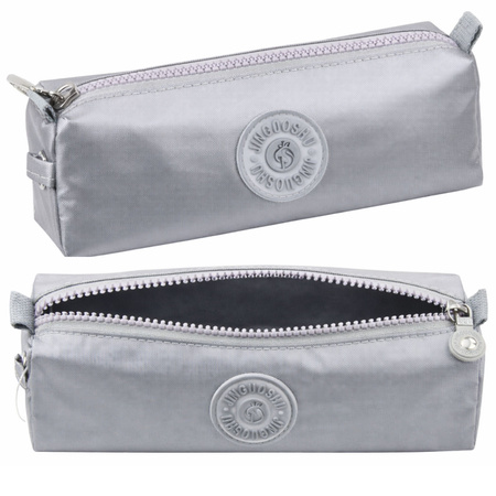 School Pencil Case Organizer Single Compartment Gray 21.5cm