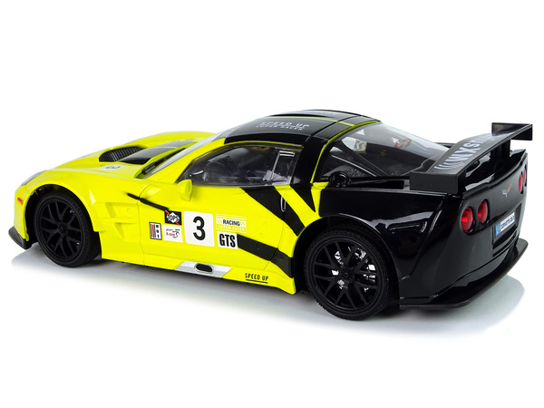 R / C Rennsportwagen 1:18 Corvette C6.R Gelb 2.4 G Lichter