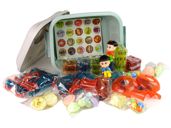 Leuchtende Rutsche für Bälle Magnetische Blöcke In Box 150 Elemente