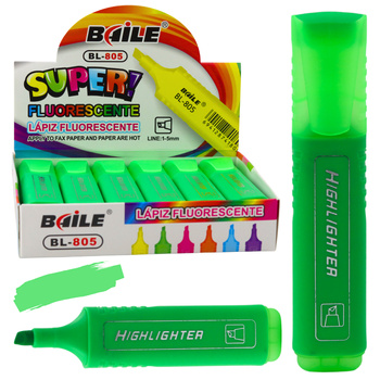 Textmarker für Notizen, Schulbüro, Neon-Intensivgrün