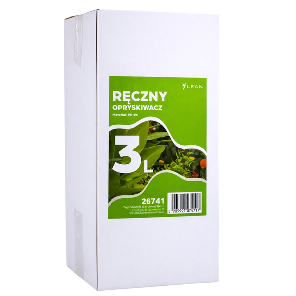 Manual Pressure Sprayer for Watering, Fertilizing, Spraying LEAN 3L