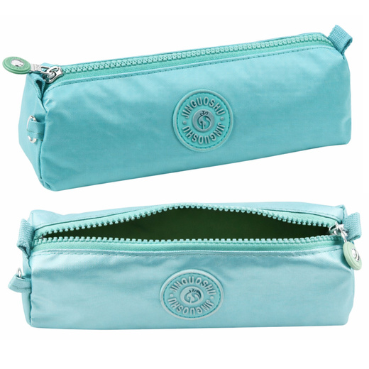 School Pencil Case Organizer Single Compartment Light Green 21.5cm