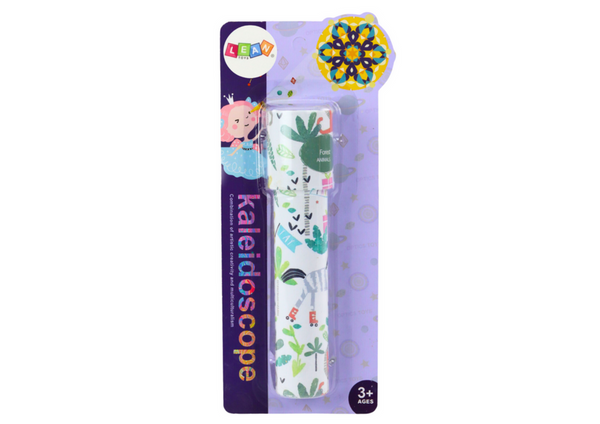 Kalejdoskop mit weißen und schwarzen Farben