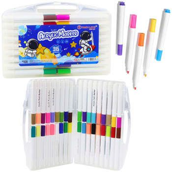 Set of Acrylic Marker Pens in Organizer 36pcs.
