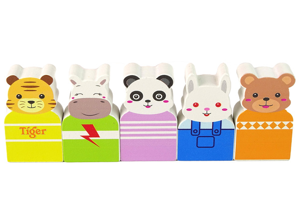 Drehende Riesenradfiguren aus Holz