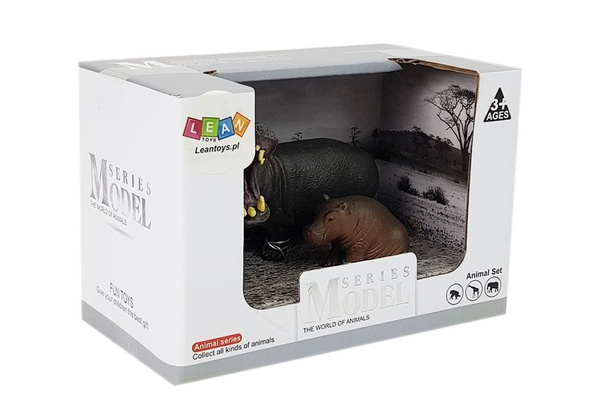 Set of figures Animals Africa Hippo Zebra