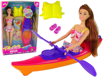 Set Puppenzubehör Kajak Rosa