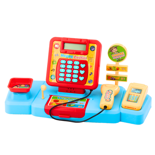 Shop Set Kasse Warenkorb Lebensmittel Lichter Sounds Bunte