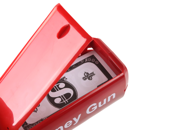 Money Gun Shooting Red Launcher Money Gun Banknotes