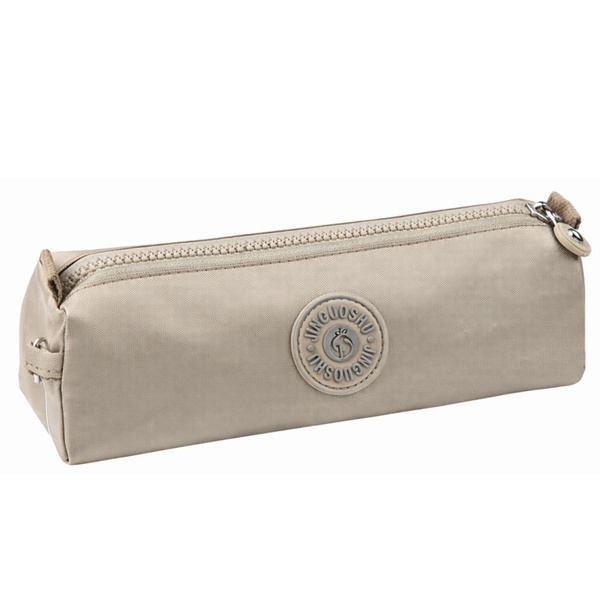 Piórnik Szkolny Organizer Jednokomorowy Srebrny 21,5cm