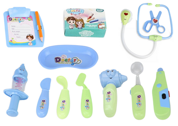 Little Doctor Medical Kit In Suitcase Lights Blue Sounds