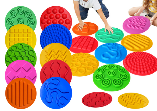 Silicone Discs Sensory Boards Colorful Sensory Path 20 Pcs