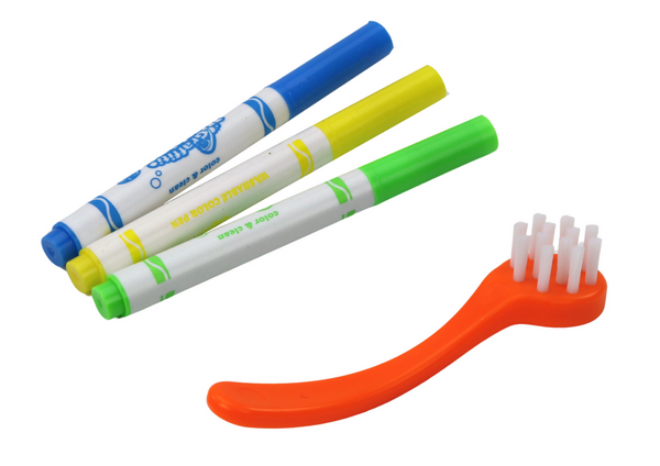 DIY Kunstset Kätzchen Figuren 2 Stück Marker Pinsel