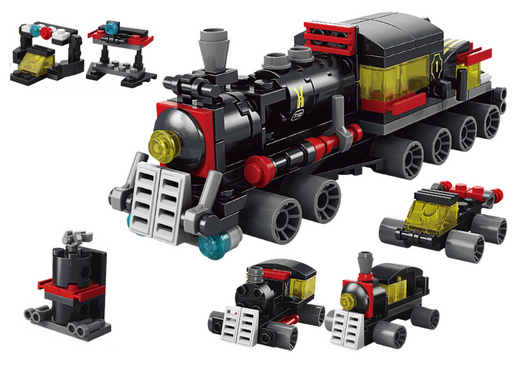 Set Bausteine ​​6in1 Lokomotive 118 Teile