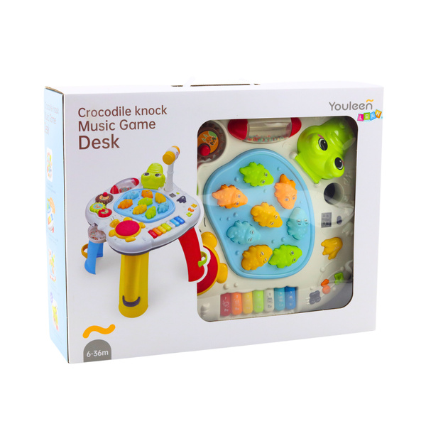 Interaktives Lerntisch-Klaviertrommel-Krokodil