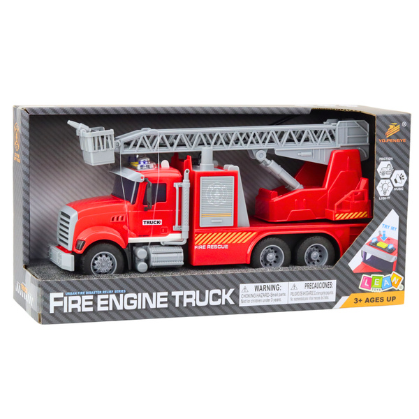 Fire Truck Ladder Boom Drive Water Lights Sounds