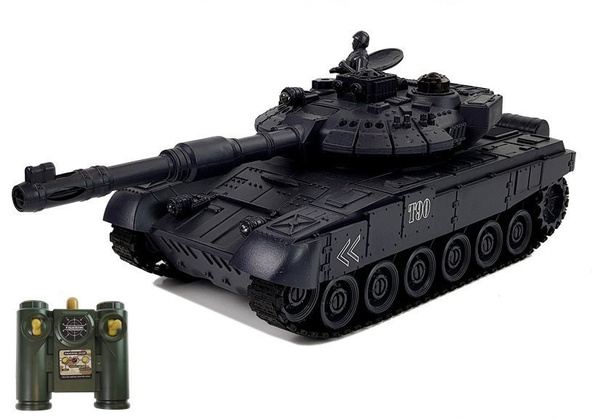 Remote Controlled Battle Tank R / C 1:28 Green and Black