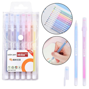 Set of Gel Pens Intense Colors Office School 12 Pieces