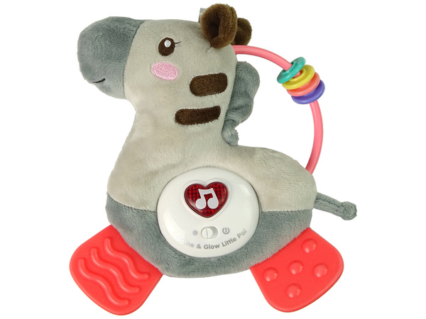 Interaktives Lernspielzeug Zebra Grey Sound Melodies Teether Rattle