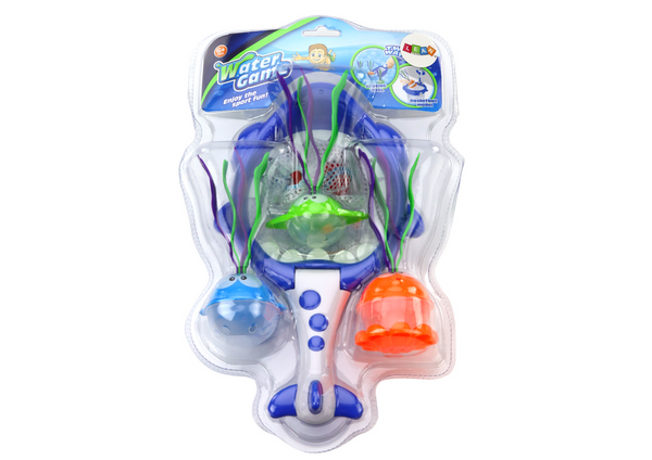 Bath Toys Strainer Basket 2in1 Shark Fish with Algae