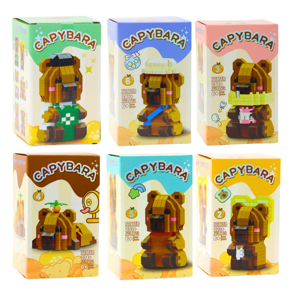 Klocki Konstrukcyjne Kapibara Figurka 3D 204 – 263 el.