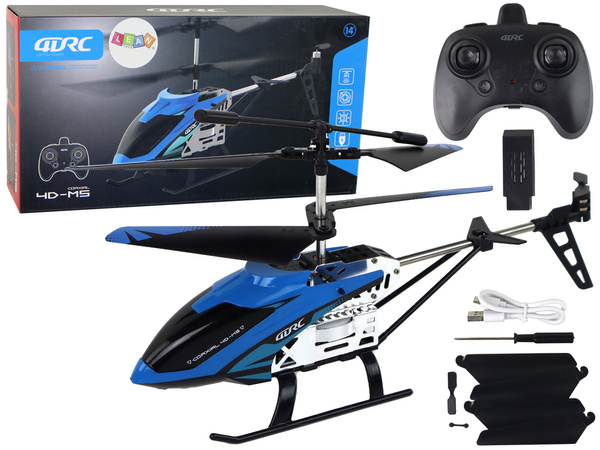 Aluminum RC Helicopter 2.4G Blue 15 Minutes Flight