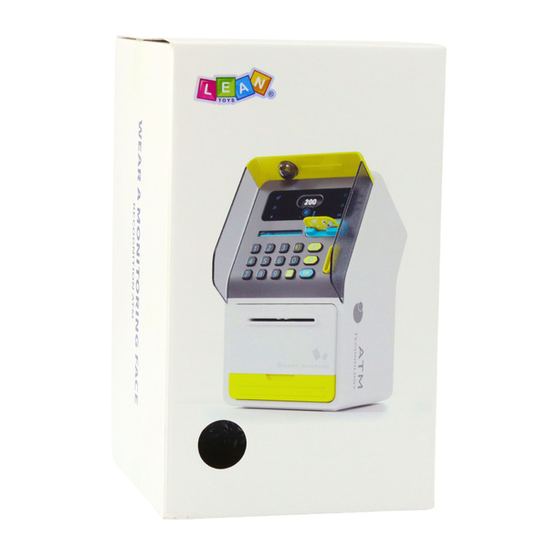 Geldautomat Safe Sparschwein PIN-Code Geldautomatenkarte Gelb