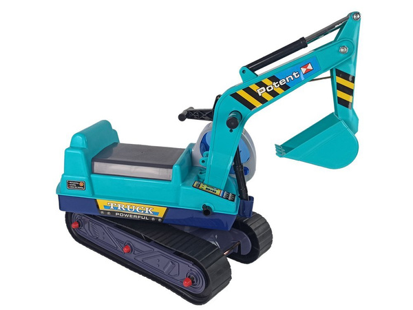 Big Excavator Construction Rider Helm Grün