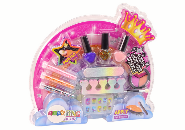 Rainbow Nail Art Makeup Set