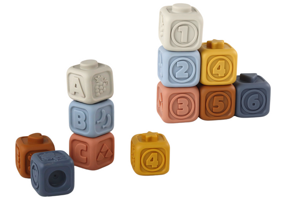 A set of educational blocks for toddlers - Pyramid Teddy Bear