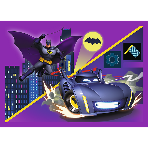 Puzzle – 4 in 1 – Lerne Batwheels kennen – Warner Batwheels 34658